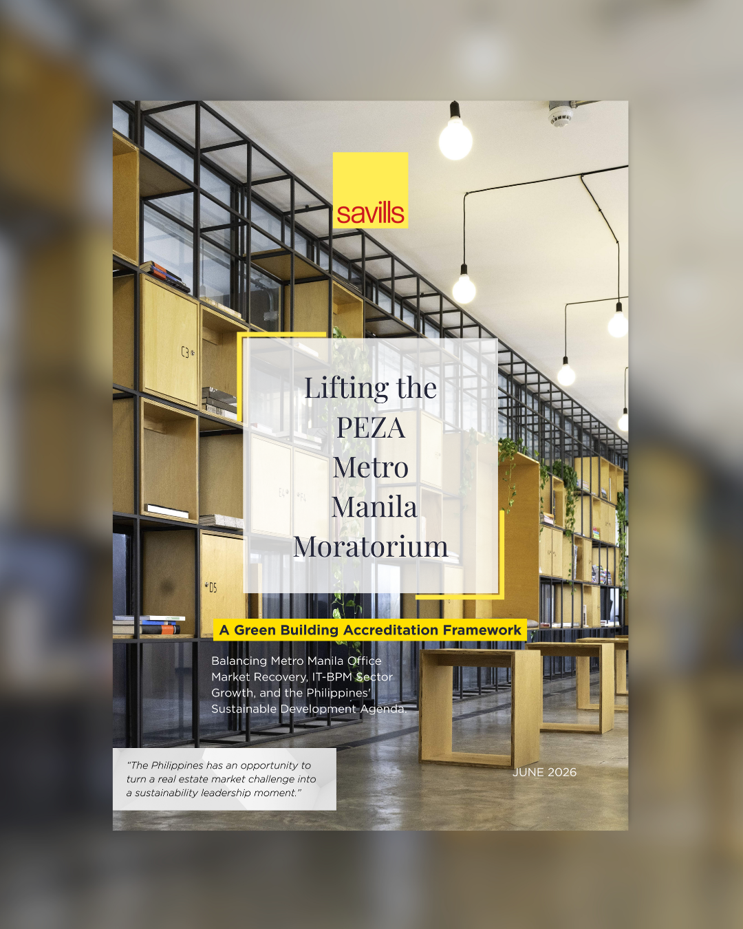 Savills PH - Lifting the PEZA Metro Manila Moratorium